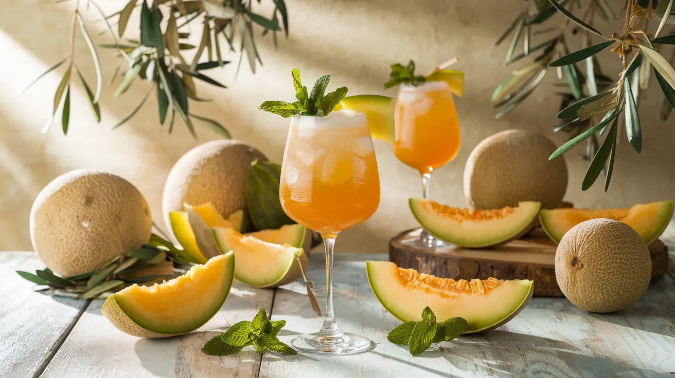 Suggestion de présentation du Meloncello Spritz